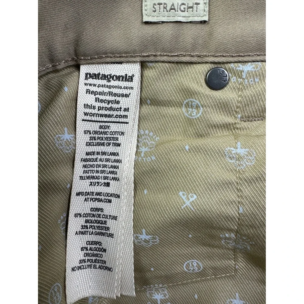 Patagonia Ironclad Performance Straight Leg Pants Men's 36x30 Tan Khaki Workwear